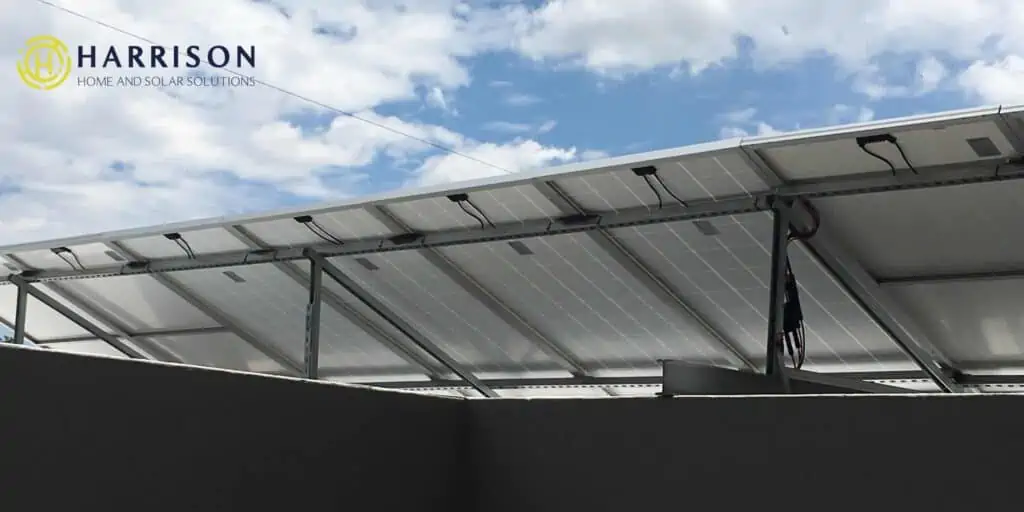 Harrison Homes 10kW Hybrid Solar Inverter Panels From Behind