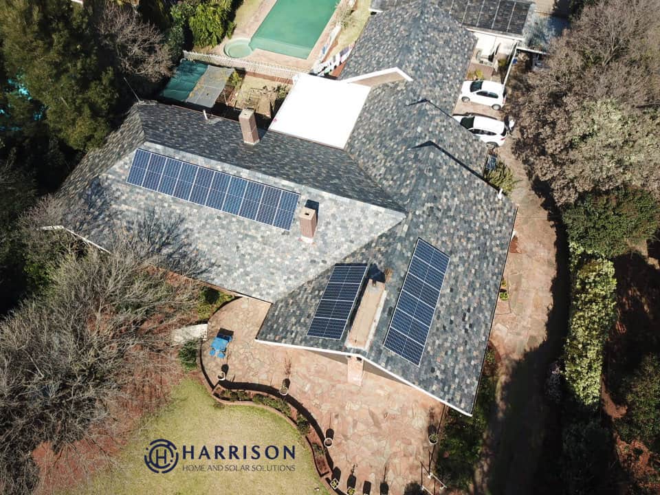 Harrison Home Solar Project Aerial View
